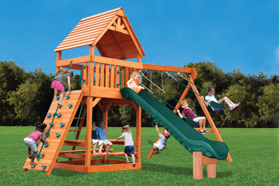 Turbo Original Fort Combo 2 with Wood Roof | Playground One